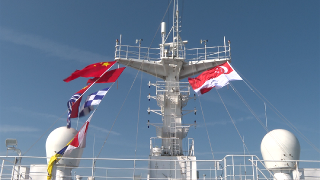 Chinese naval hospital ship Peace Ark arrives at Singapore for technical