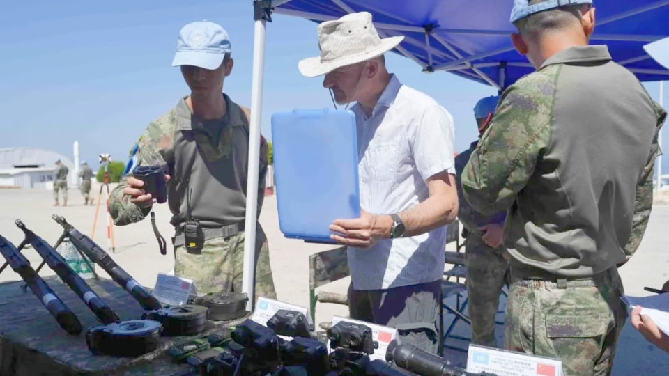 Chinese peacekeeping construction engineering company to Lebanon passes UN equipment inspection