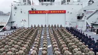 Chinese troops participating in Golden Dragon-2023 China-Cambodia joint exercise setout