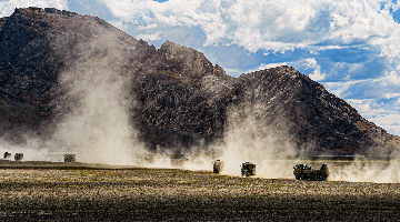 Vehicle-mounted rocket systems maneuver in speed