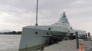 China's large unmanned combat vessel 