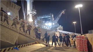 43rd Chinese naval escort taskforce berths at Port of Djibouti for material supply