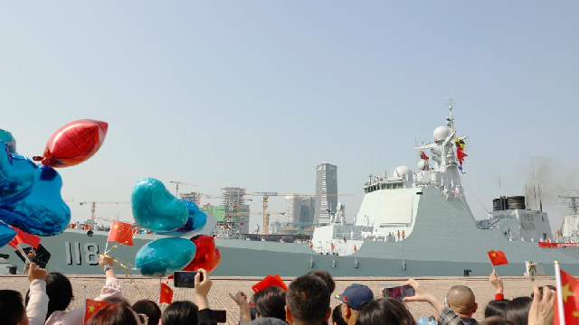 45th Chinese naval escort taskforce returns to Qingdao