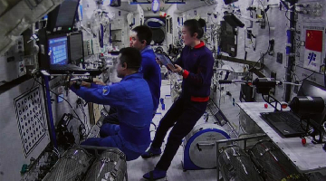 Shenzhou-13 astronauts complete manual rendezvous, docking experiment of space station, Tianzhou-2 cargo craft