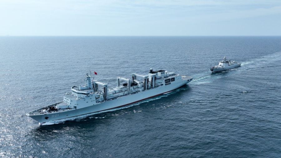 PLA naval vessels in multi-subject training