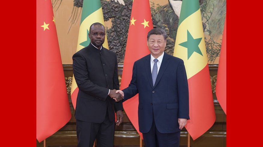 Xi meets Senegalese PM