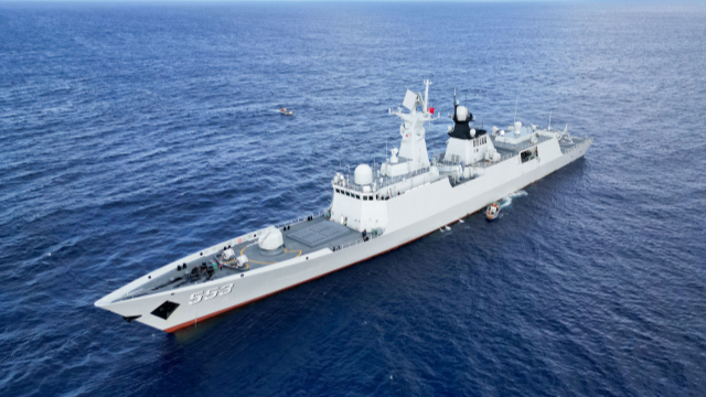 Rigid-hull inflatable boats sail towards maritime targets
