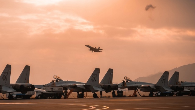 J-15 engages in flight training