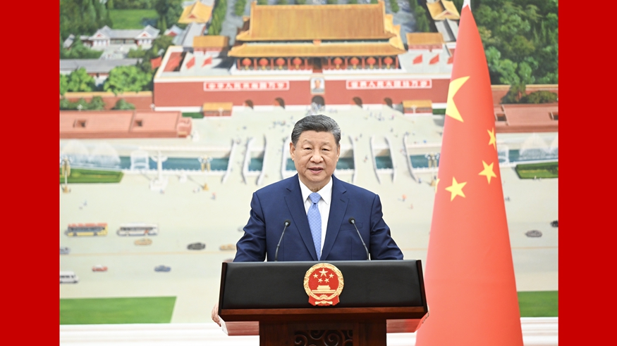 Xi receives credentials of new ambassadors to China