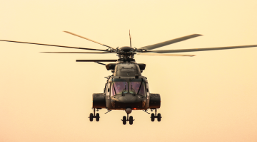 Helicopters hover for power-on inspections