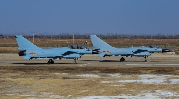 J10 fighter jets conduct training exercise