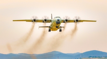 Anti-submarine aircraft in multi-subject training exercise