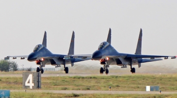 J-11 in flight training 