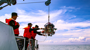 Naval minesweepers in round-the-clock training exercise