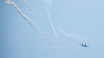Fighter jets in flight training