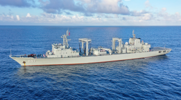 Service ship group in maritime training