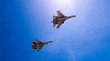 Fighter jets take off for flight training