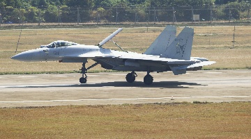 China's J-15T carrier-borne fighter jet debuts at Airshow China 2024