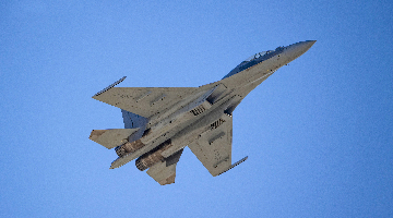 J-16 multi-role fighter jet taxis on flightline