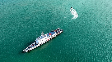 Service ship in maritime training