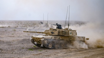 Tank Spits Fire