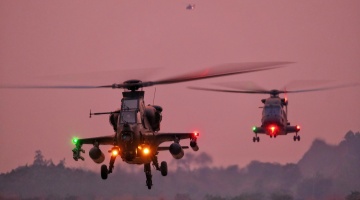 Helicopters in 24-hour flight mission
