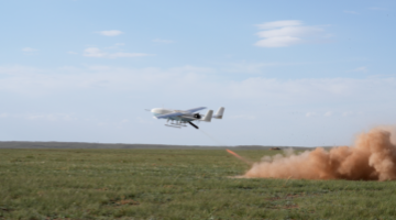 UAV launched for reconnaissance training