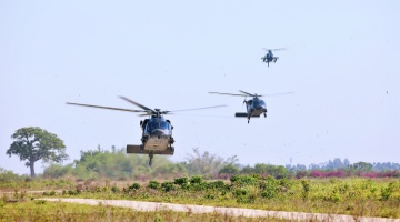 Multiple helicopters in flight training