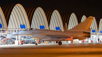 J-10 fighter jets conduct training in small hours