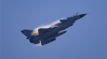 J-10 fighter jet soars into the sky