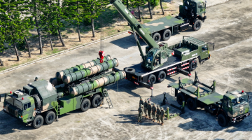 Surface-to-air missile systems participate in comprehensive training