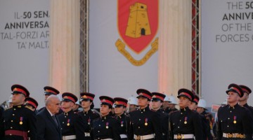 Armed Forces of Malta commemorates 50th anniversary