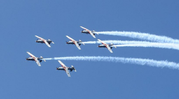Aerobatic flight show held to celebrate Day of Armed Forces of Croatia