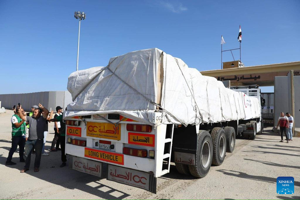 Trucks With Humanitarian Aid Enter Gaza Through Rafah Border Crossing