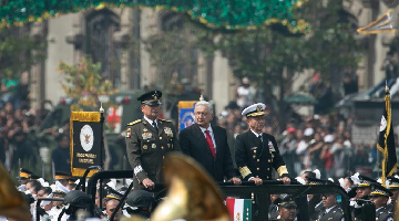 Independence Day military parade held in Mexico