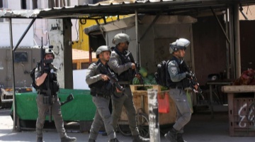 Israeli soldiers seen during military operation in Askar refugee camp