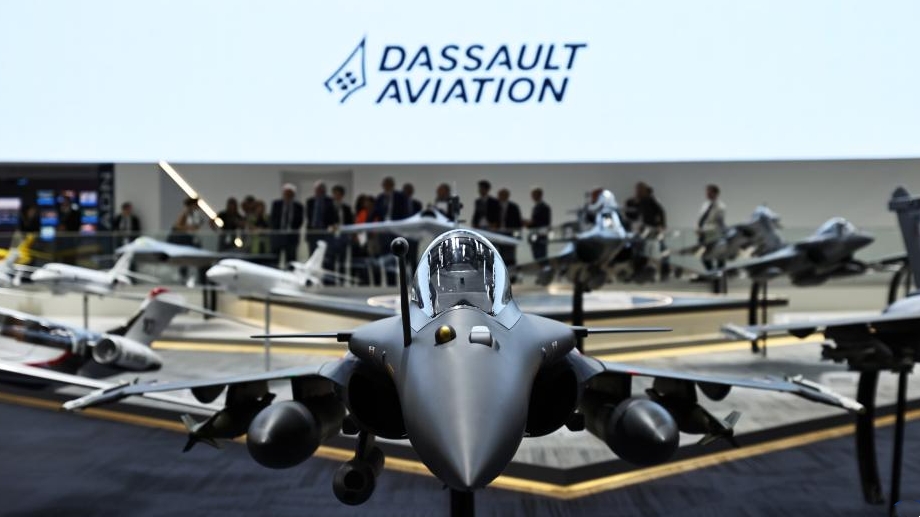 People visit 55th Paris Air Show at Le Bourget Airport