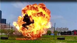 Combat training conducted by PAP soldiers