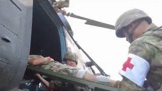Land, air forces join hands in casualty evacuation