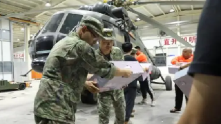 PLA helicopters hold relief missions after floods in suburban Beijing