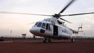 Chinese peacekeeping helicopter unit to Abyei transfer wounded personnel