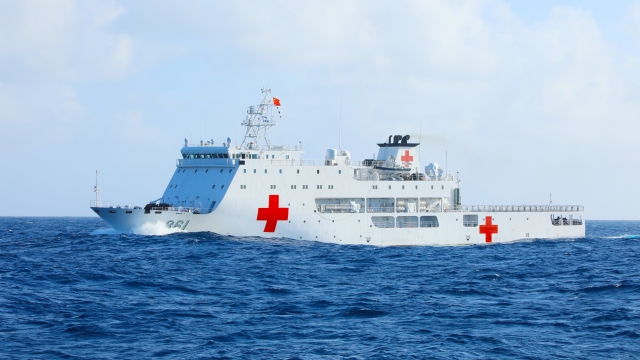Naval service ship group conducts search, rescue training exercise