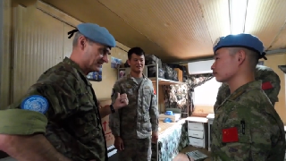 UNIFIL Commander inspects Chinese peacekeeping force to Lebanon