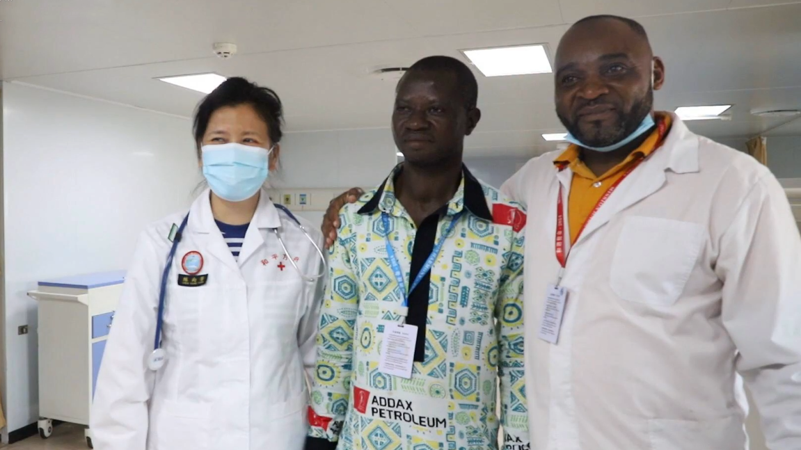 Cameroonian patient with thyroid disease cured by Peace Ark medics