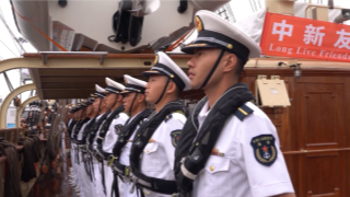 Chinese naval sailing training ship visits Singapore