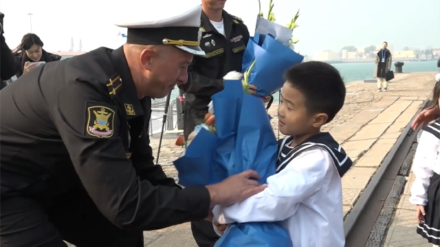 Russian naval vessels arrive in Qingdao for goodwill visit