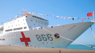 Chinese naval hospital ship provides medical service in Djibouti