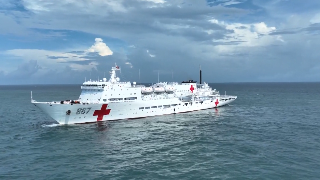 Chinese naval hospital ship Silk Road Ark conducts medical rescue drill in South China Sea