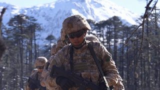 New Recruits' First Border Patrol in Snow-capped Mountains