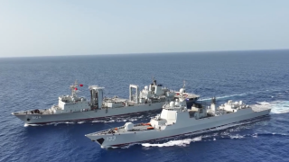 47th Chinese naval escort taskforce conducts multi-subject training in Gulf of Aden